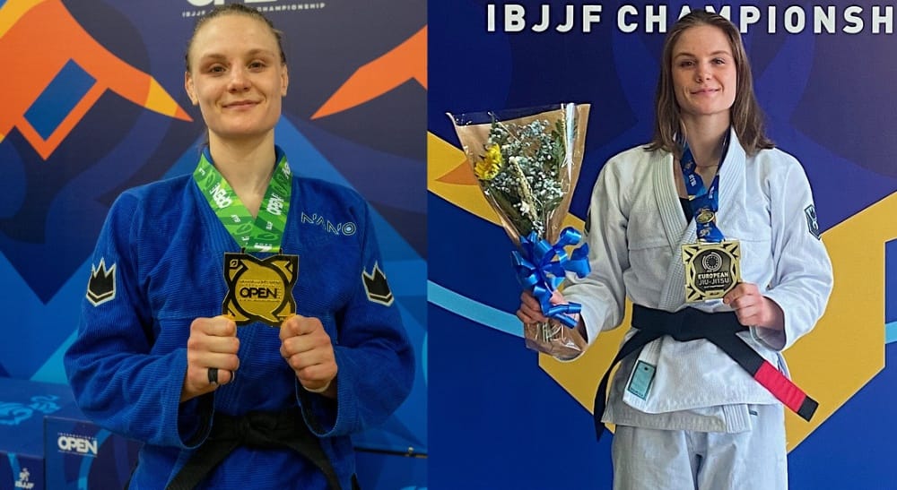 Astrid Schölin Sverige BJJ-VM Frontkick