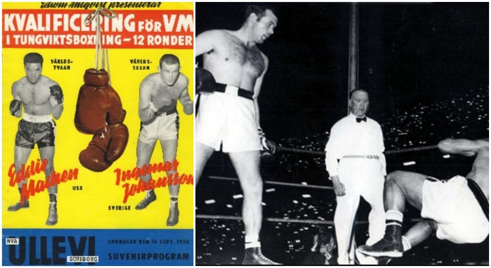 Ingemar Johansson vs Eddie Machen Frontkick