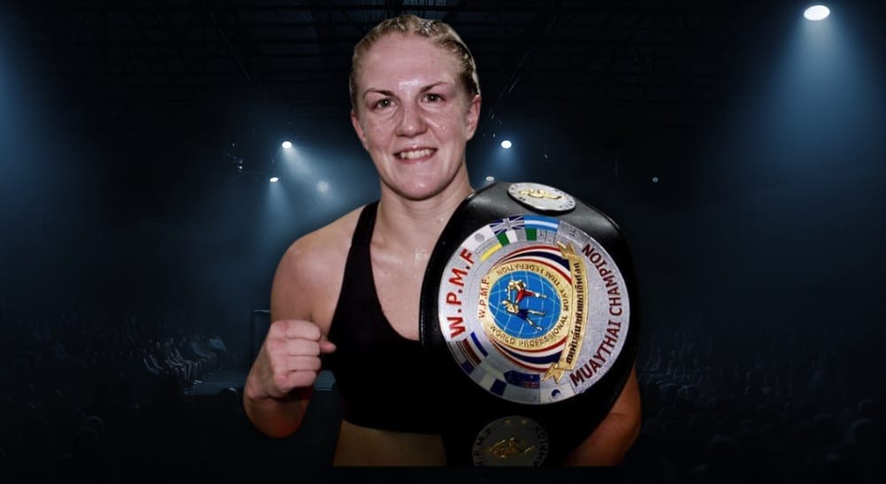 Isa Tidblad Keskikangas – Impact Kampsportcenter WBC Sverige Sweden Frontkick muay thai