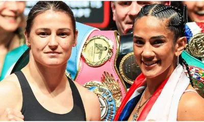 Taylor vs Serrano 3 matchkort boxning Frontkick