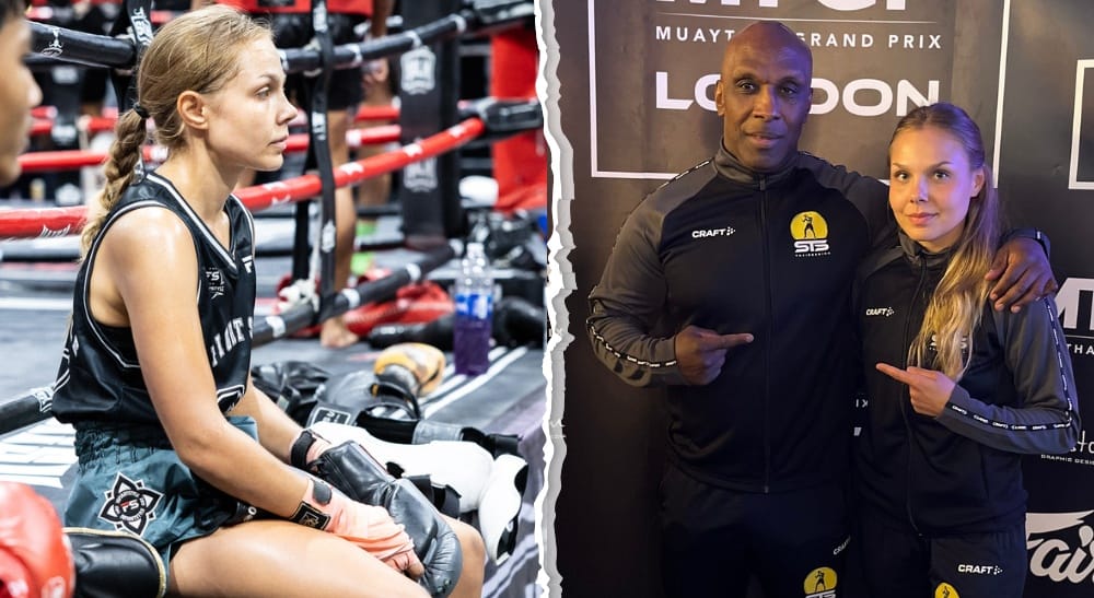 Latifah Soliman Muay Thai WBC Sverige Sweden Frontkick