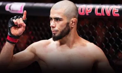 Muhammad Mokaev UFC MMA Karate Combat Frontkick