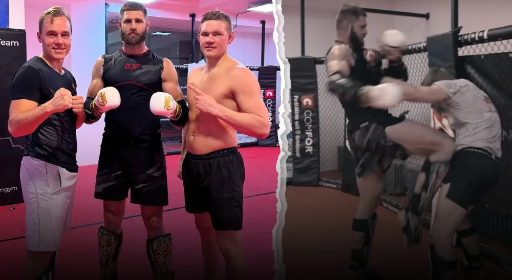 Oliver Enkamp Jiri Prochazka MMA Frontkick Jesse Enkamp sparring