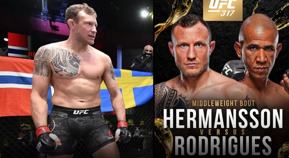 Jack Hermansson UFC 317 MMA Frontkick
