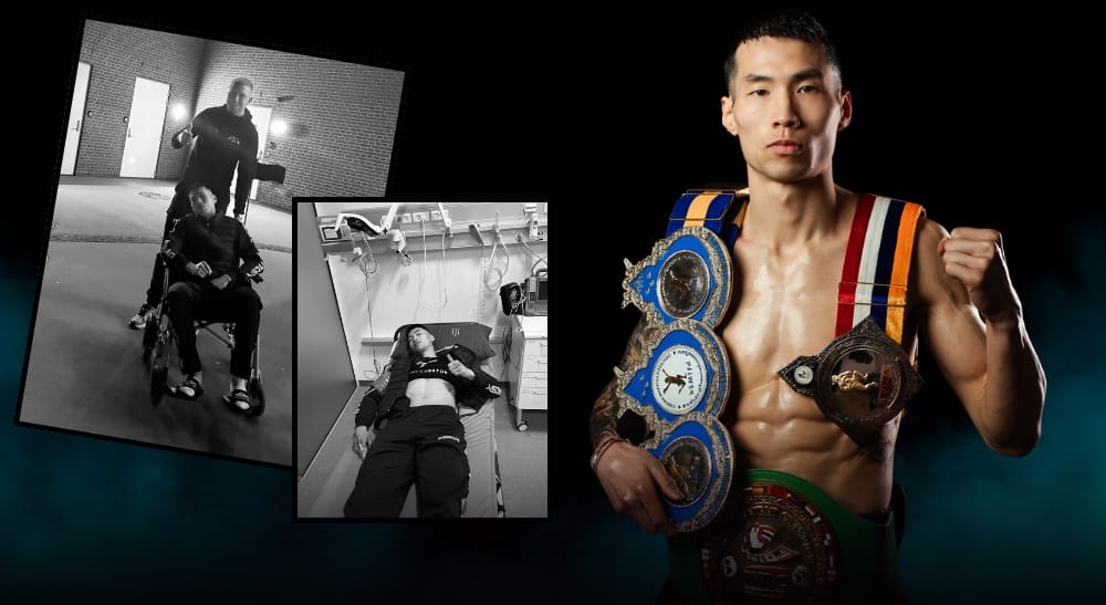 Kenny Hong thaiboxning muay thai Frontkick