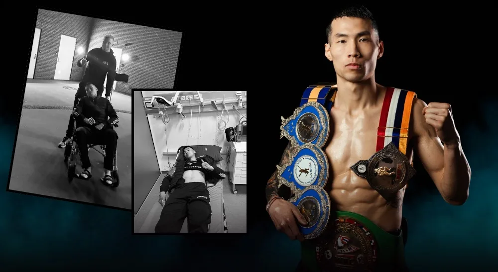 Kenny Hong thaiboxning muay thai Frontkick