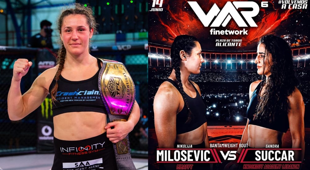 Nikolija Milošević WAR 6 Alicante MMA Frontkick Leonardo V Calica @Calicacreative