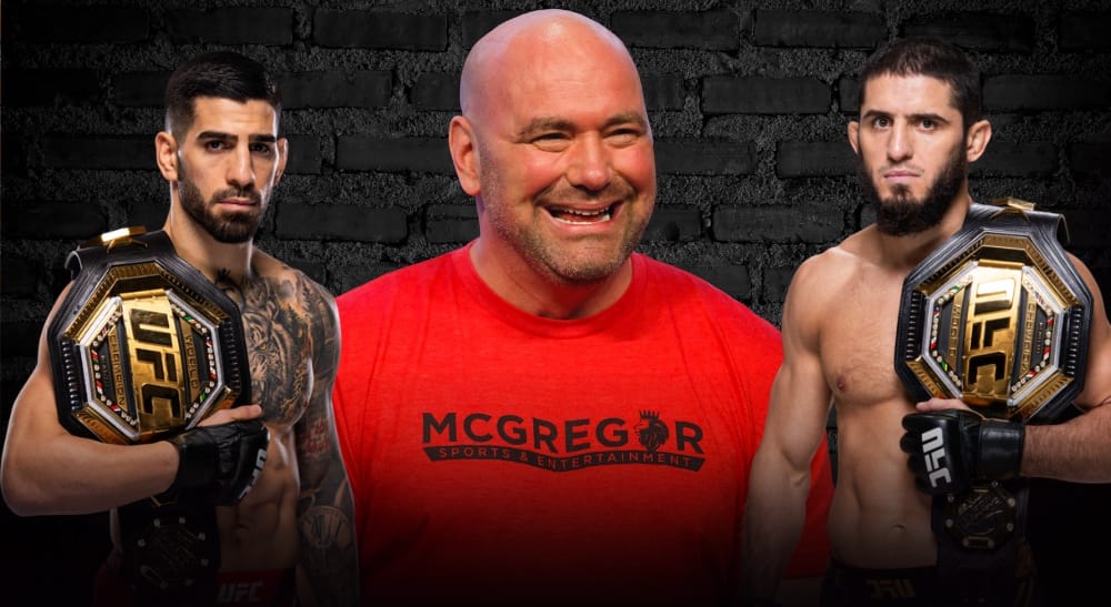 Dana White UFC Ilia Topuria Islam Makhachev