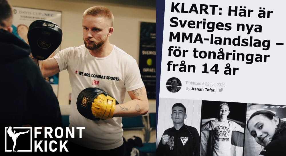 Filip Lernå Landslagskapten Ungdomslandslaget SMMAF Svensk MMA Frontkick.online