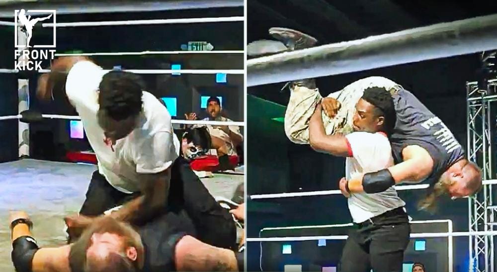 Raja Jackson wrestling Frontkick.online