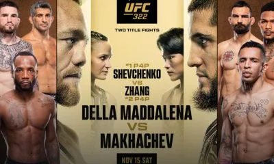 UFC 322 matchkort svenska tider