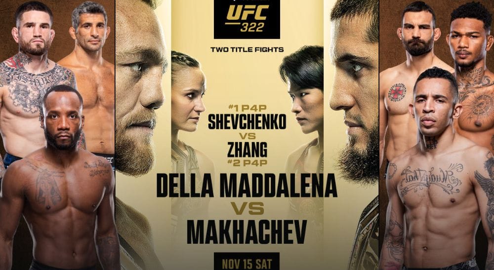 UFC 322 matchkort svenska tider