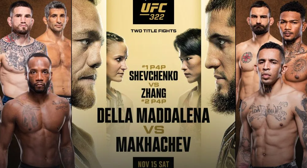 UFC 322 matchkort svenska tider
