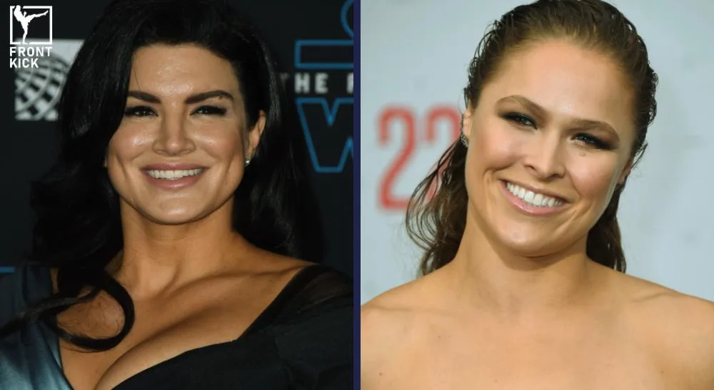 Ronda Rousey och Gina Carano Frontkick.online