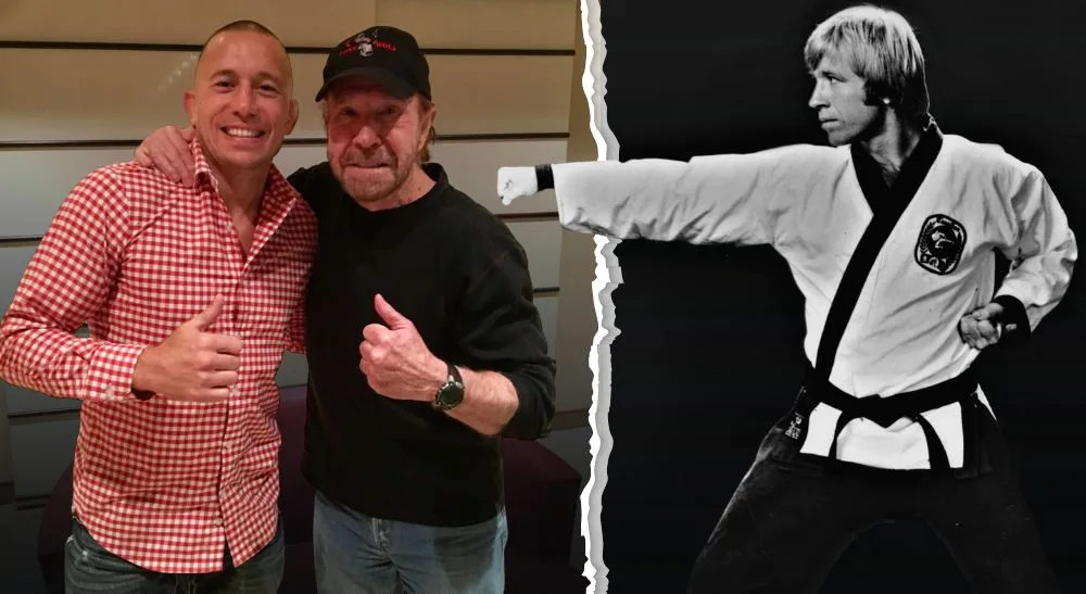 Chuck Norris Frontkick Georges St-Pierre