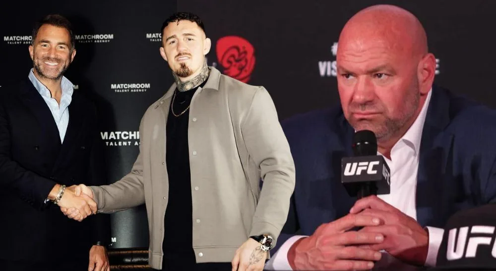 Dana White Eddie Hearn Tom Aspinall UFC