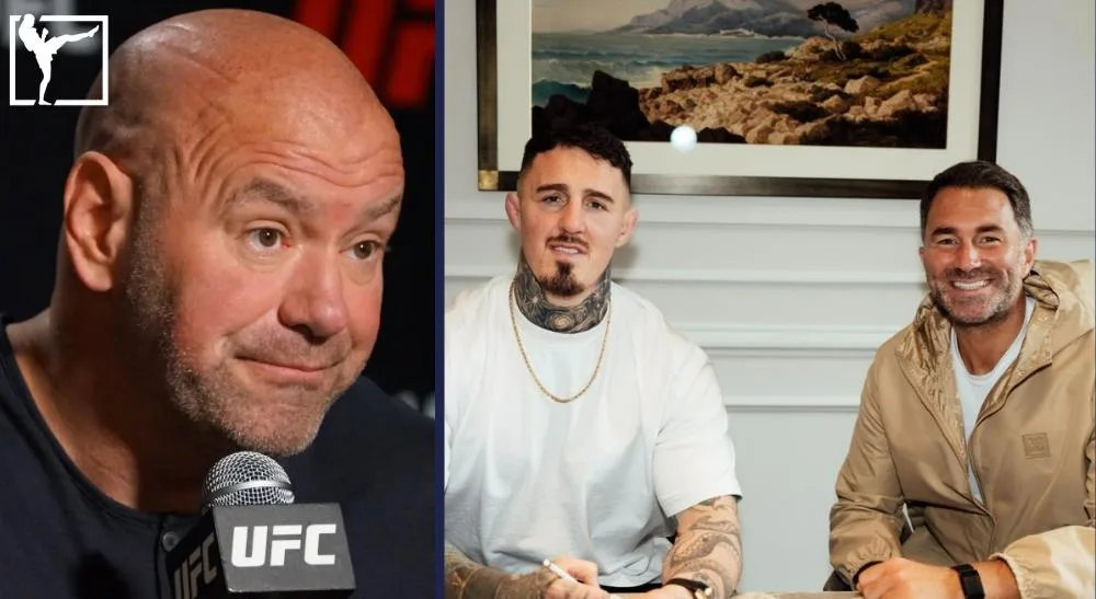 Dana White Tom Aspinall Eddie Hearn Frontkick.online