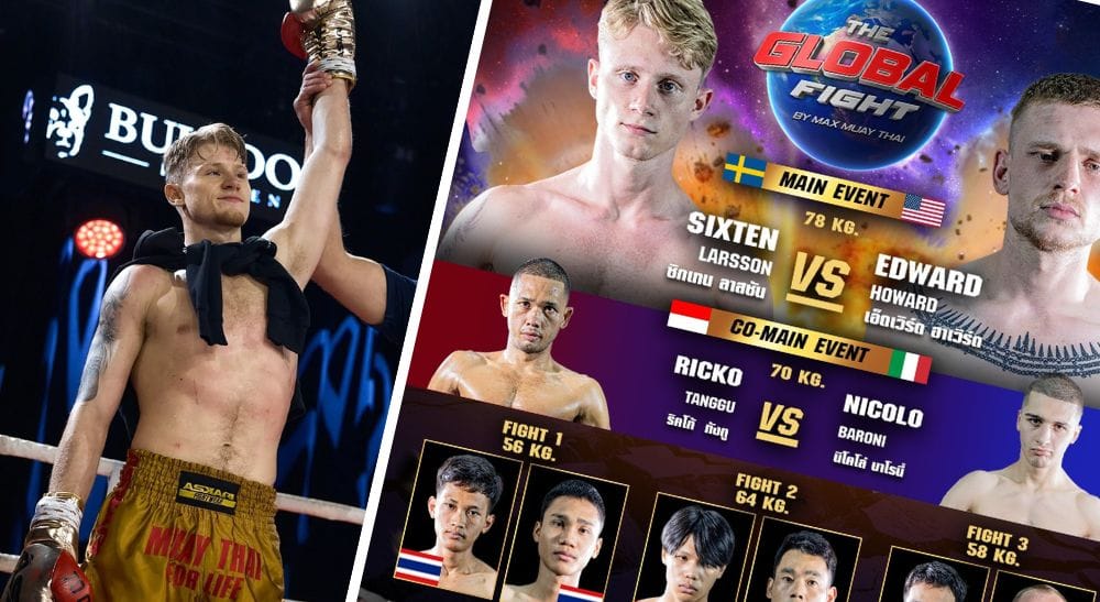 Sixten Larsson Max Muay Thai Frontkick thaiboxning