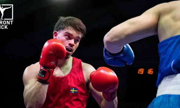Aiden De Araujo boxningslandskampen i Stockholm Frontkick.online
