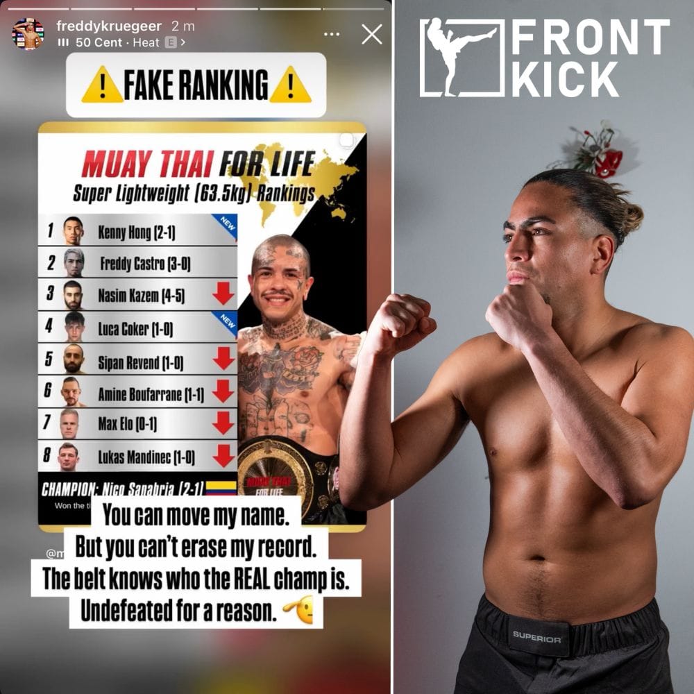 Freddy Castro Muay Thai For Life MTFL Ranking Frontkick.online