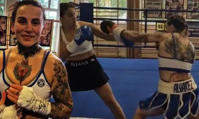 Frontkick Aitana Alvarez boxning