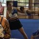 Frontkick Aitana Alvarez boxning