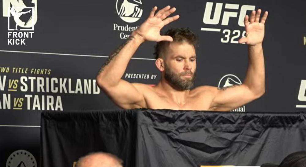 Invägning inför UFC 328 Frontkick.online (1)