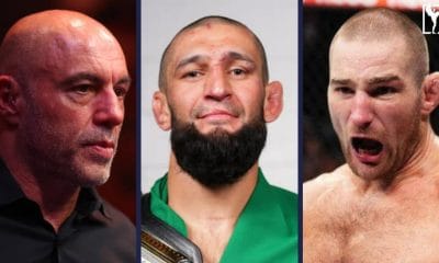 Joe Rogan, Khamzat Chimaev och Sean Strickland Frontkick.online