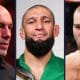 Joe Rogan, Khamzat Chimaev och Sean Strickland Frontkick.online