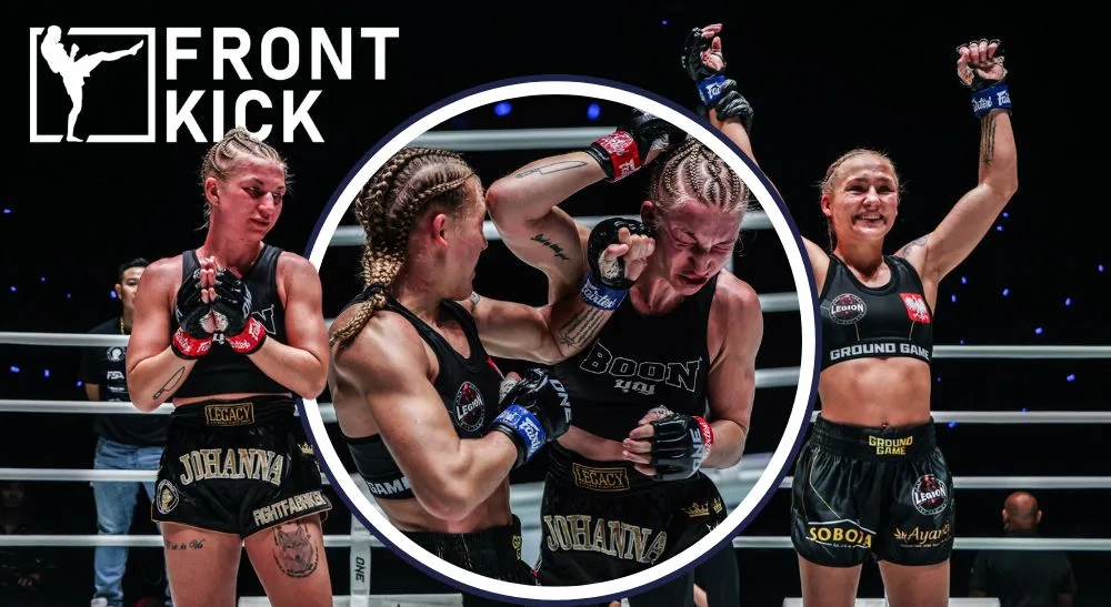 Johanna Persson Martyna Domińczak Muay Thai Thaiboxning ONE Championship Frontkick.online