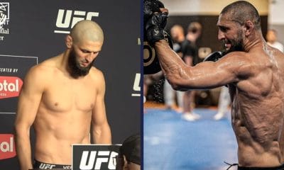 Khamzat Chimaev invägningen inför UFC 328 Frontkick.online