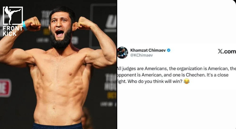 Khamzat tweet Frontkick.online