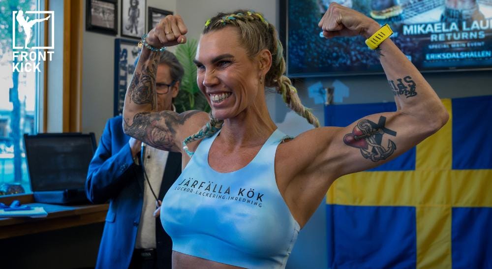 Mikaela Laurén boxning Frontkick.online