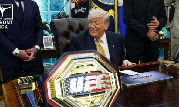 Nytt UFC-bälte Donald Trump Frontkick.online