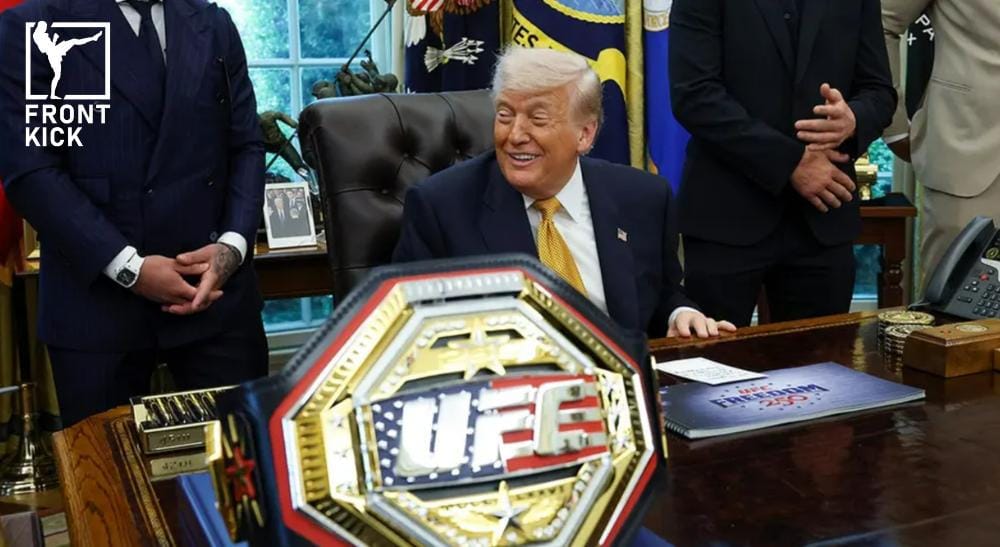Nytt UFC-bälte Donald Trump Frontkick.online