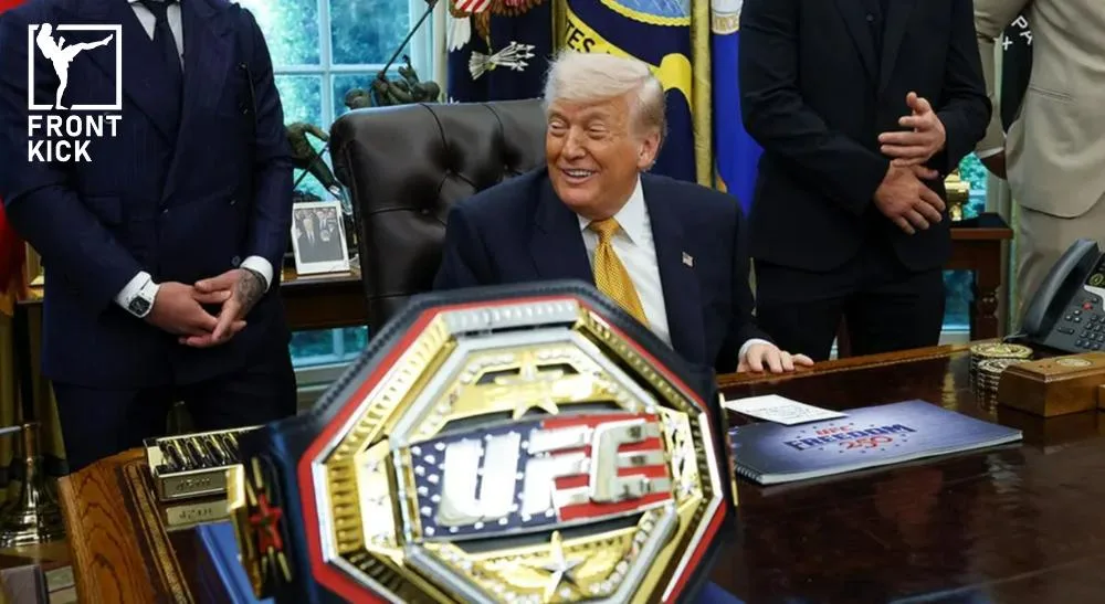 Nytt UFC-bälte Donald Trump Frontkick.online