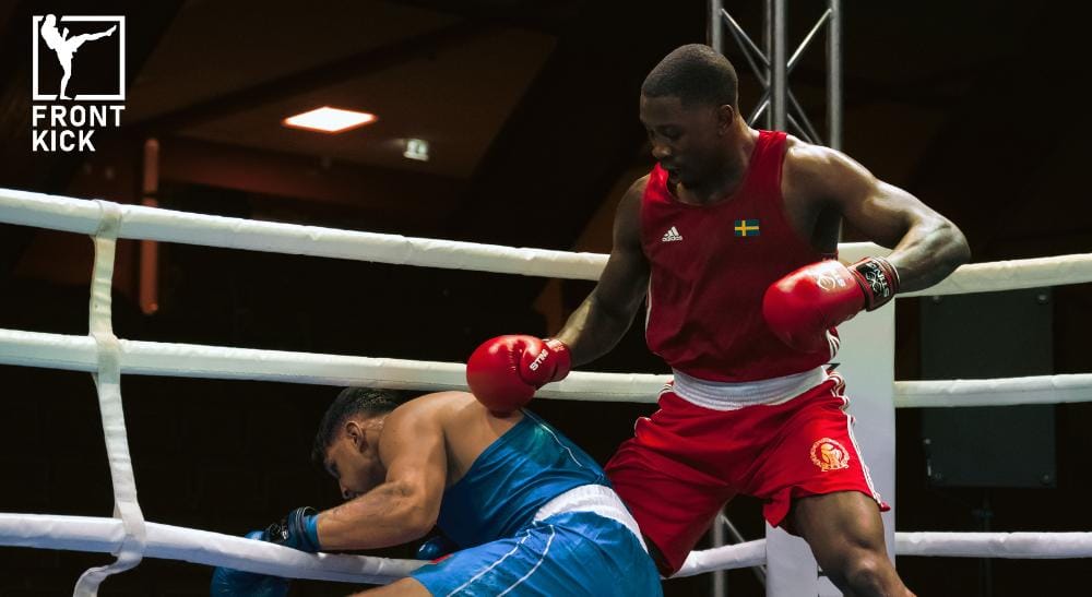 Elwin Belezika boxing Frontkick