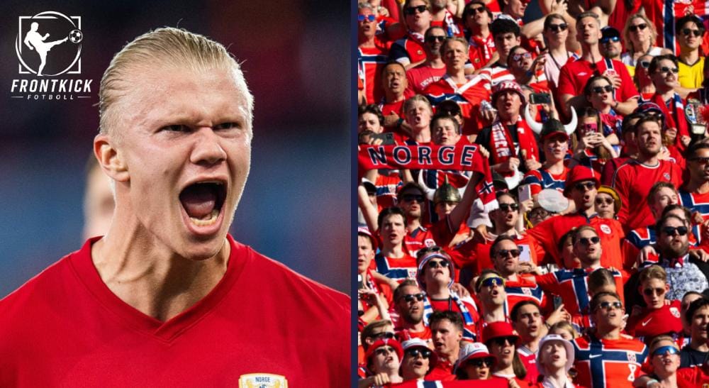 Erling Haaland fotboll Frontkick