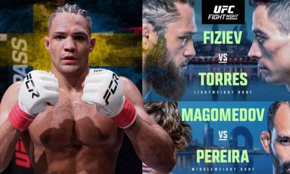 Frontkick Theodor Berggren UFC Baku matchkort tider