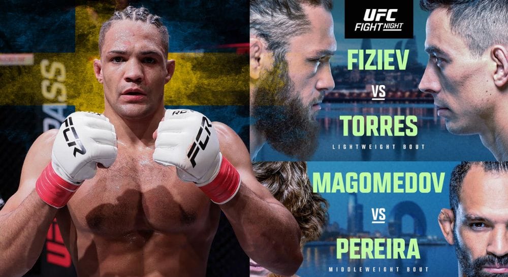 Frontkick Theodor Berggren UFC Baku matchkort tider
