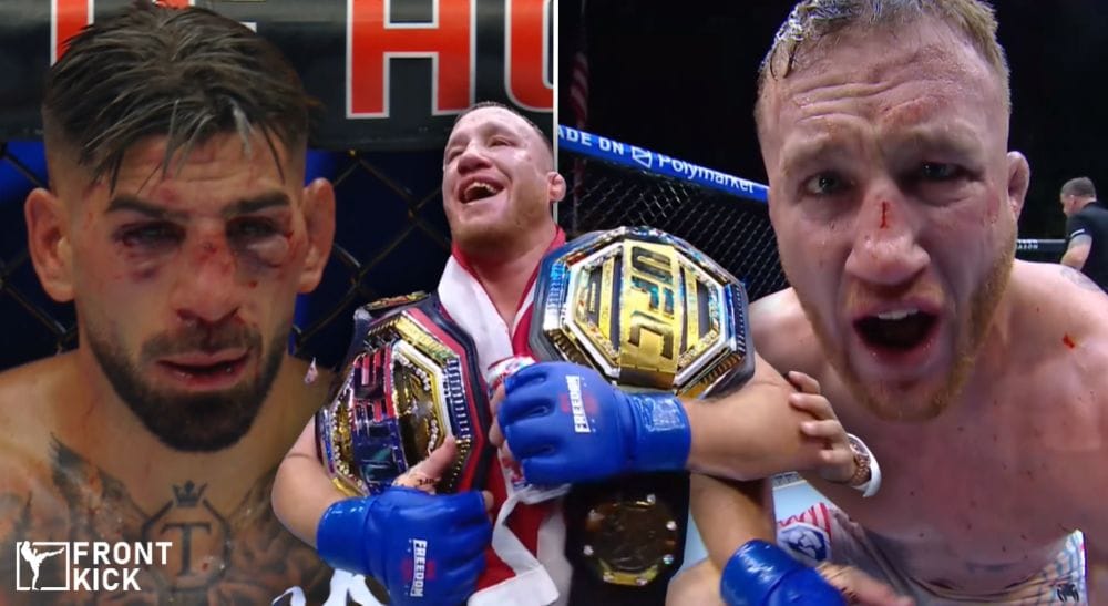 Justin Gaethje Ilia Topuria UFC White House Frontkick.online