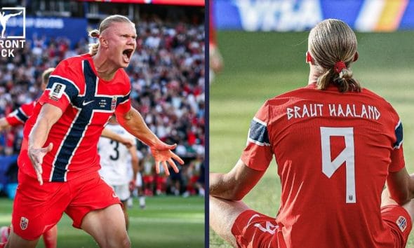 Norge fotbolls-VM Frontkick