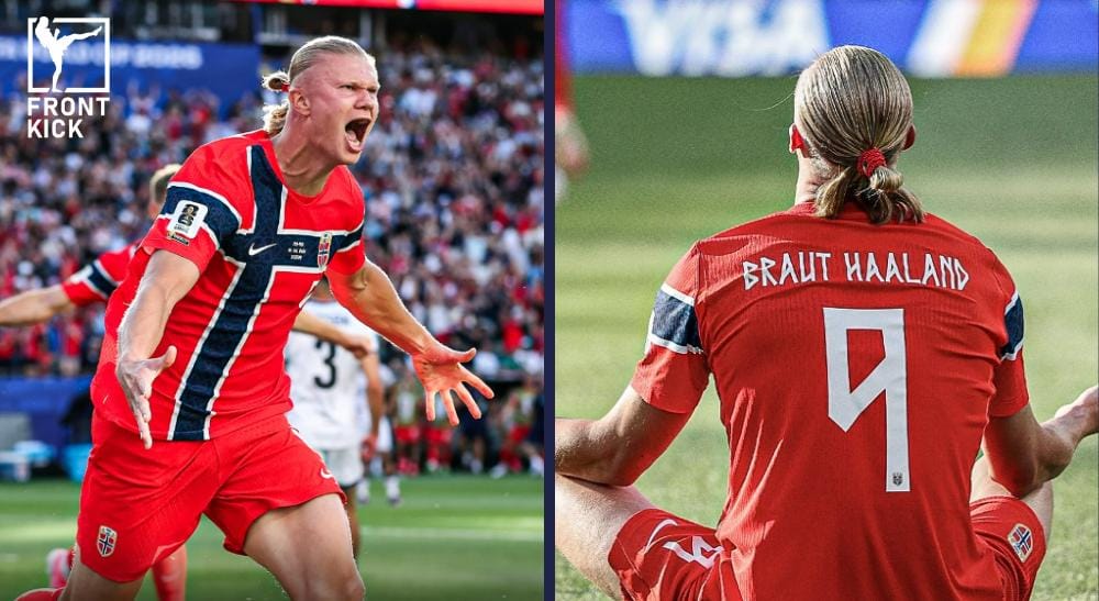 Norge fotbolls-VM Frontkick