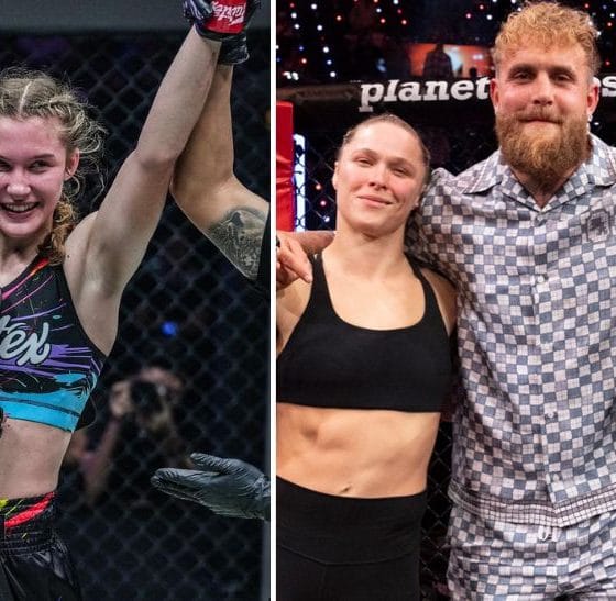 Smilla Sundell Jake Paul Netflix MMA Boxing Frontkick