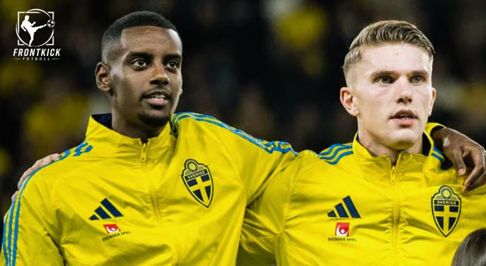 Svenska landslaget Alexander Isak Viktor Gyökeres Frontkick