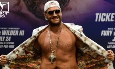 Tyson Fury boxning tungvikt Frontkick