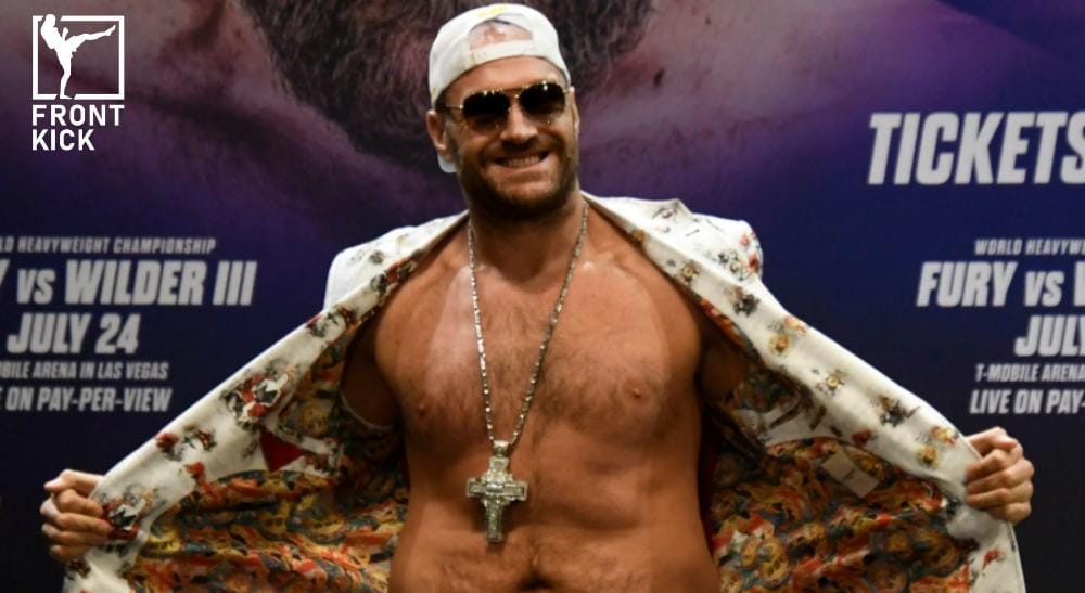 Tyson Fury boxning tungvikt Frontkick