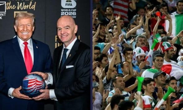 iranska fotbollsfans i USA Frontkick