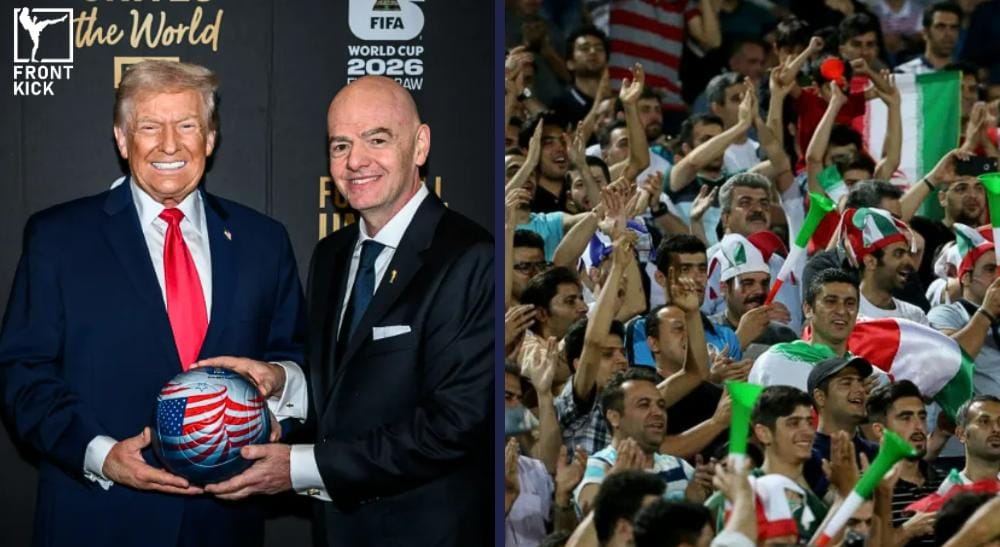 iranska fotbollsfans i USA Frontkick