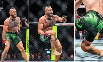 Conor McGregor skada UFC 329 FRONTKICK